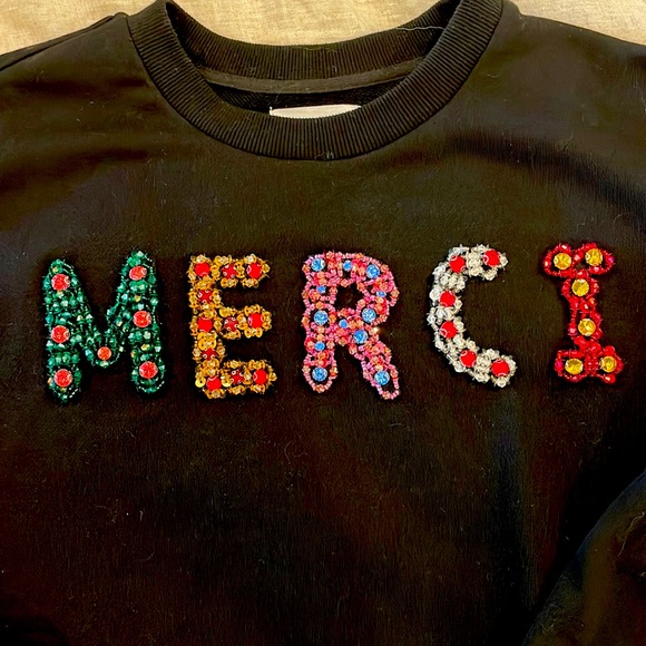 Grey Lab XS Merci black sweatshirt - Picture 2 of 4